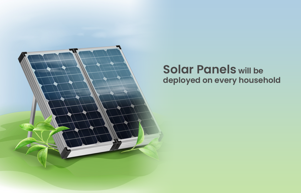 Solar Panels will be deployed on every household of India & We will play a big part